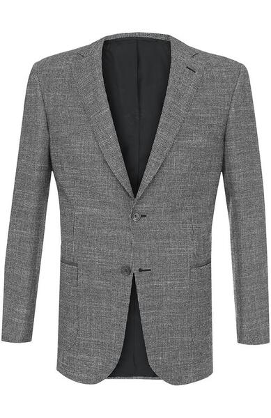 Однобортный пиджак из смеси шерсти и кашемира с шелком Brioni 2242098