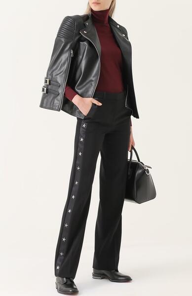 Кожаные дерби без шнуровки с декоративной отделкой ранта Givenchy 2206471