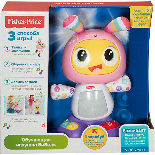 Интерактивная игрушка Fisher-Price Обучающий робот БиБель Mattel 5004508