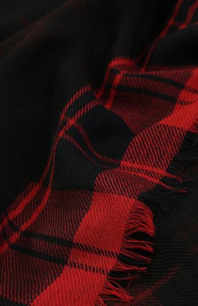 Шерстяной платок с контрастной отделкой Valentino 2155430