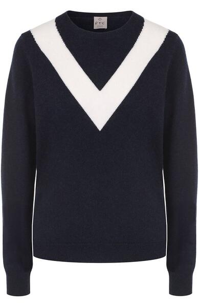 Пуловер с круглым вырезом и контрастной отделкой FTC 2152355