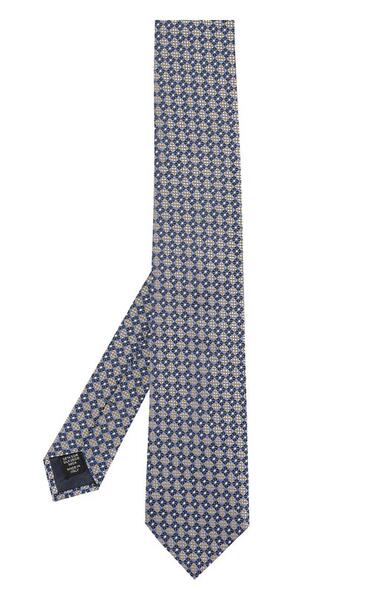 Шелковый галстук с узором Ermenegildo Zegna 2134308