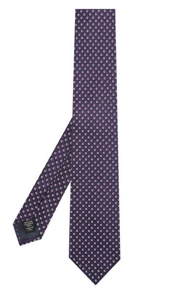 Шелковый галстук с узором Ermenegildo Zegna 2134290