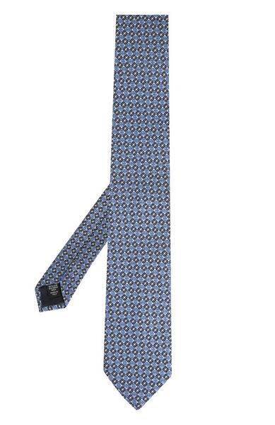 Шелковый галстук с узором Ermenegildo Zegna 2124365