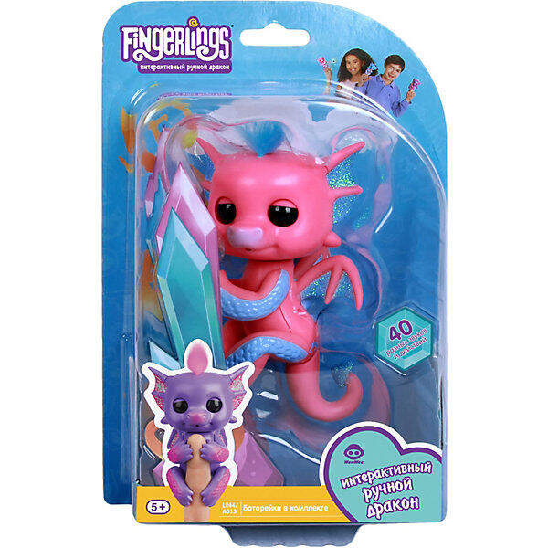 Интерактивный дракон Fingerlings Сенди, 12 см WOWWEE 10126849