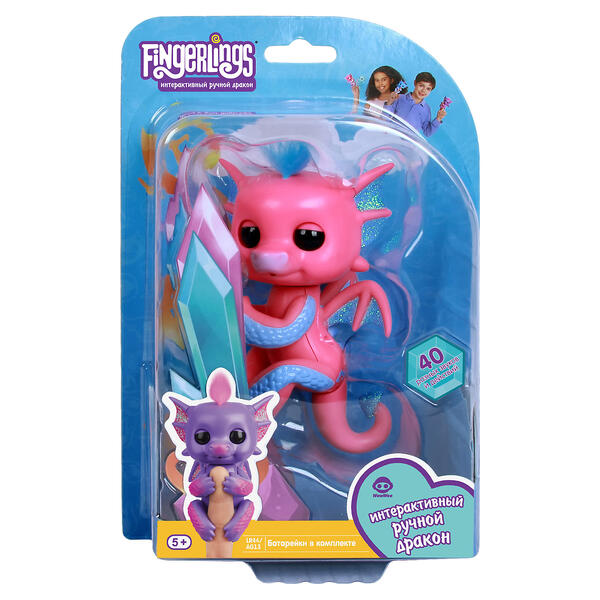 Интерактивный дракон Fingerlings Сенди, 12 см WOWWEE 10126849