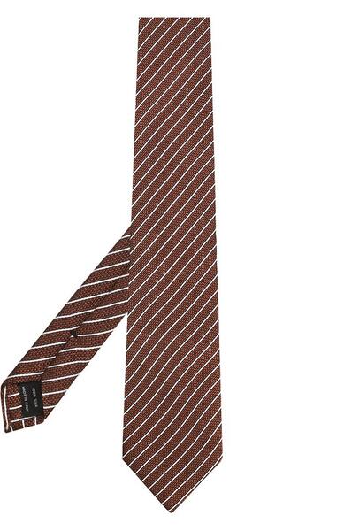 Шелковый галстук в полоску Tom Ford 2033493