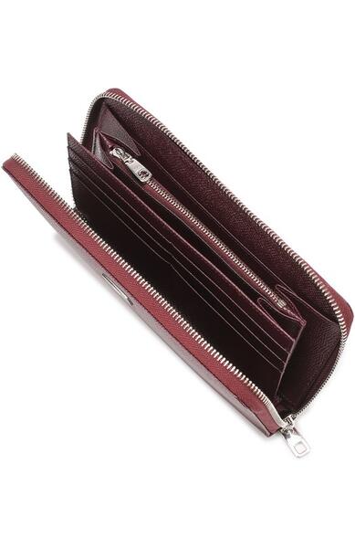 Кожаное портмоне на молнии с отделением для кредитных карт Dolce&Gabbana 1927159