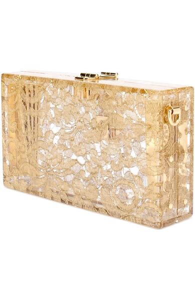 Клатч Dolce Box с кружевом Dolce&Gabbana 1899868
