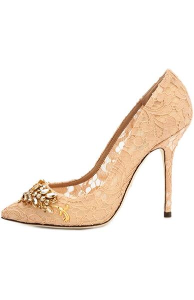 Кружевные туфли Belucci с декором Dolce&Gabbana 1753404