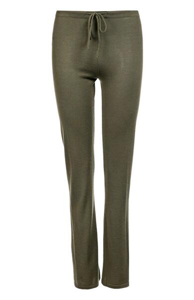 Кашемировые брюки с эластичным поясом и накладными карманами BACK LABEL 1733764