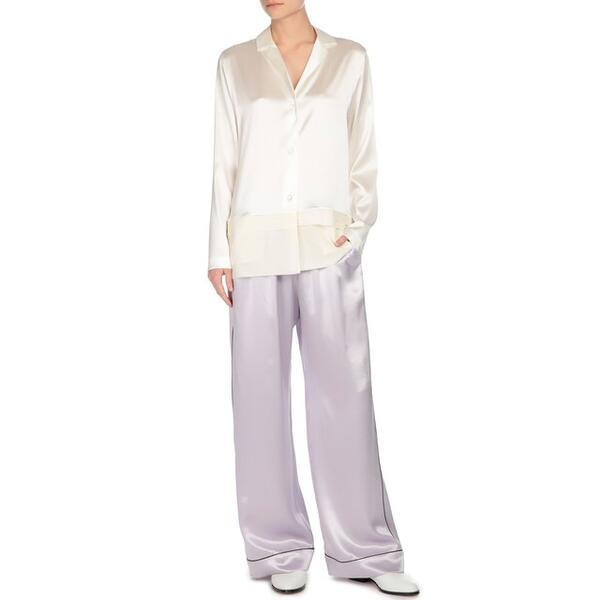 Шелковая блуза в пижамном стиле La Perla 1706382