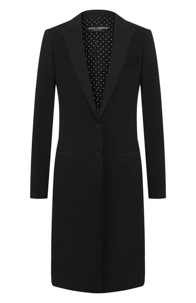 Приталенное шерстяное пальто Dolce&Gabbana 1688909