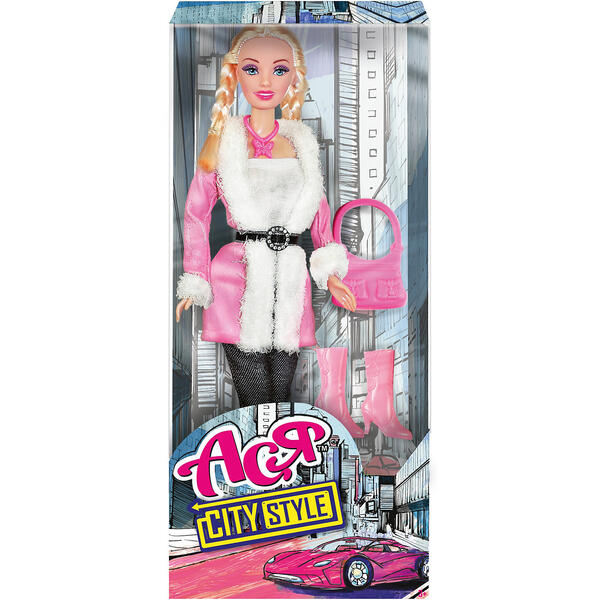 Кукла "Городской стиль" Ася блондинка с косичками, 28 см Toys Lab 10134531