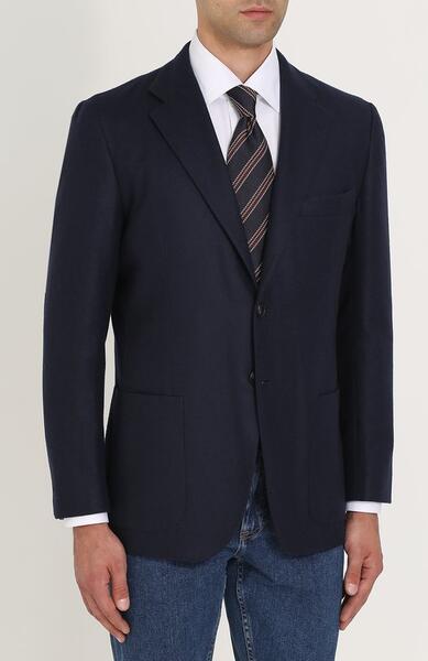 Однобортный кашемировый пиджак Kiton 2329649