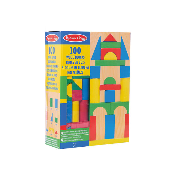 Деревянный конструктор, 100 дет., Melissa & Doug 3927709