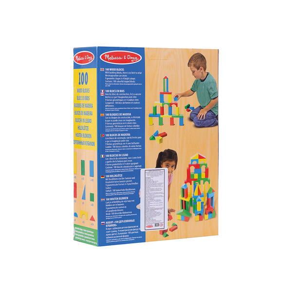 Деревянный конструктор, 100 дет., Melissa & Doug 3927709