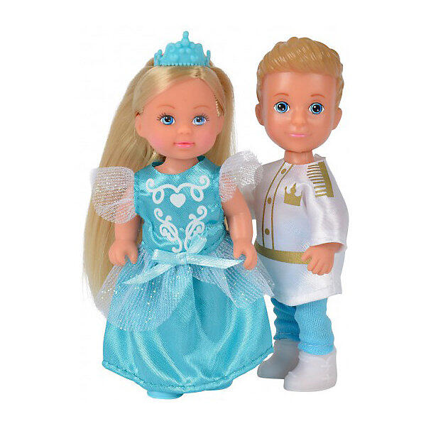 Игровой набор с мини-куклами  "Evi Love" Тимми и Еви - принц и принцесса, 12 см