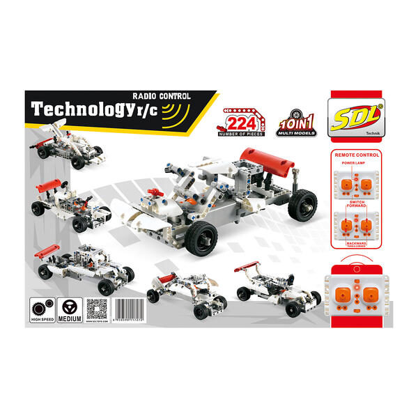 Радиоуправляемый 3D-Конструктор "Technic" Прометей, 224 детали SDL 8692701