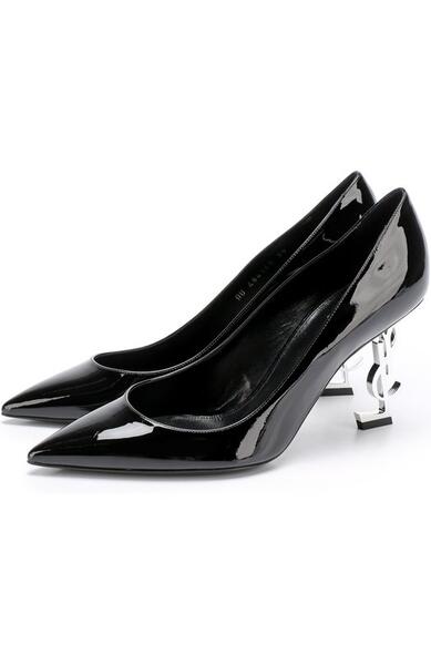 Лаковые туфли Opyum на фигурной шпильке Yves Saint Laurent 2371908