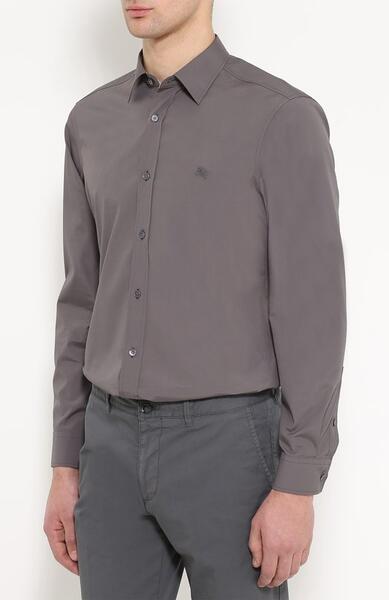 Хлопковая рубашка с воротником кент Burberry 1860631
