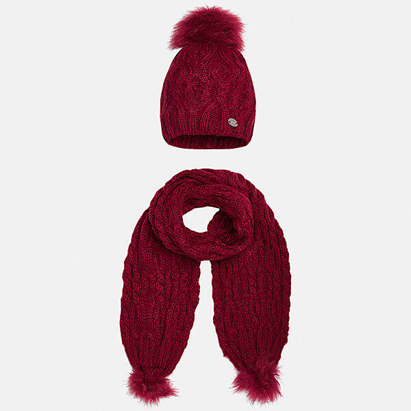 Комплект: шапка и шарф для девочки Mayoral 6925736