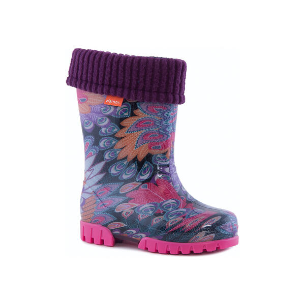Резиновые сапоги со съемным носком Twister Lux Print Demar 4576096