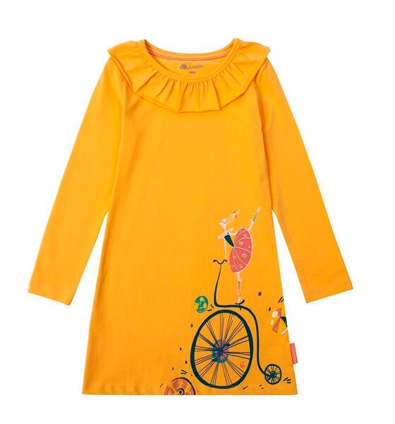 Платье Kogankids, цвет: желтый 