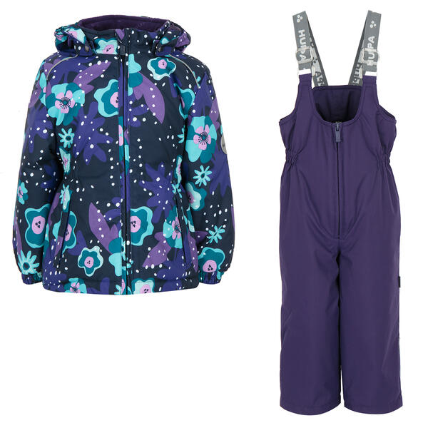 Комплект куртка/полукомбинезон Huppa Wonder, цвет: синий/фиолетовый 9562602