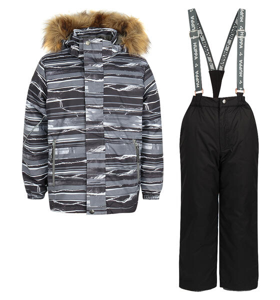 Комплект куртка/полукомбинезон Huppa Dante, цвет: серый 