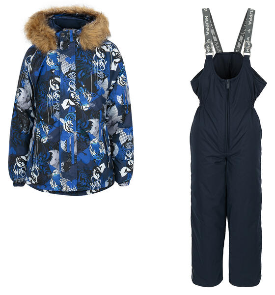 Комплект куртка/полукомбинезон Huppa Winter, цвет: синий 