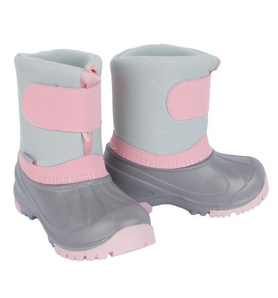 Сноубутсы Twins, цвет: розовый/серый 9604497