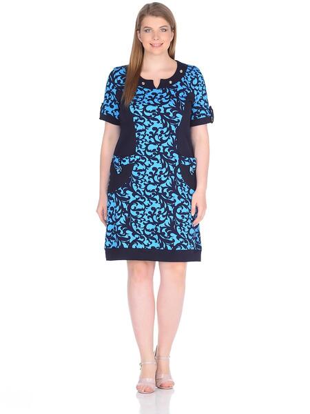 HomeLike Платье, цвет: темно-синий/бирюзовый 6081757