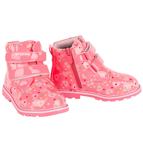 Ботинки Счастливый Ребенок, цвет: розовый 