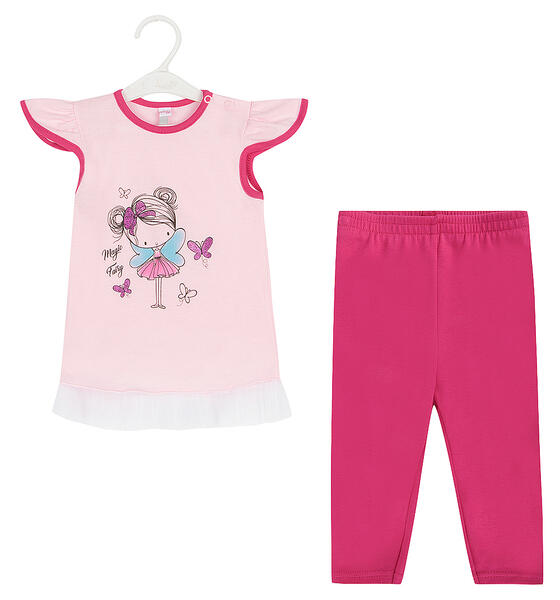 Комплект футболка/бриджи Koala Magiczna wrozka, цвет: розовый 8492023