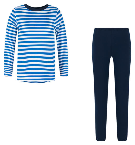 Пижама джемпер/брюки Котмаркот Кораблик, цвет: синий 