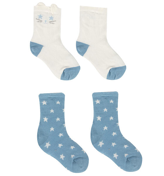 Bossa Nova Комплект носки 2 шт., цвет: белый/синий 8498773