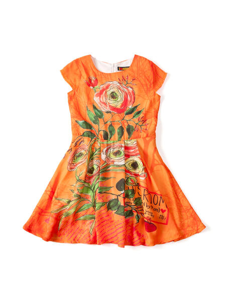 Платье I Love To Dream Цветы, цвет: оранжевый 