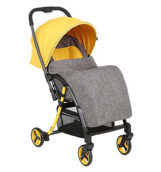 Прогулочная коляска Corol S-6, цвет: желтый/серый 7898677