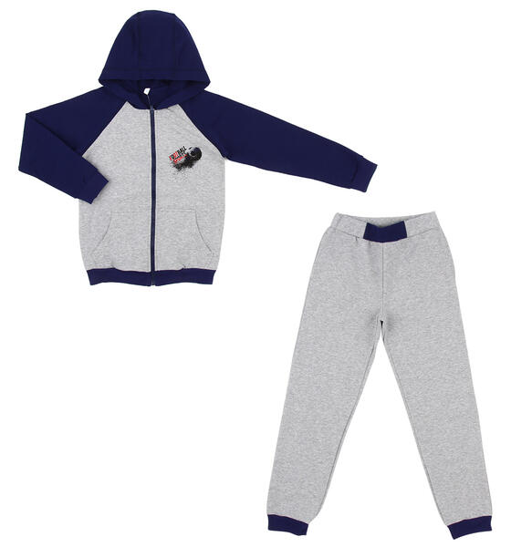 Комплект джемпер/брюки Leader Kids Спорт, цвет: серый 