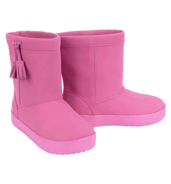 Сапоги Crocs LodgePoint Boot K Party Pink, цвет: розовый 