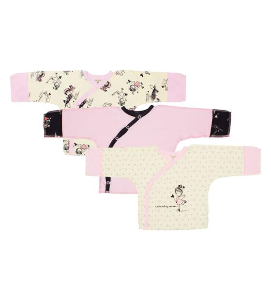 Комплект распашонка 3 шт Lucky Child Феечки, цвет: белый/розовый 7114141