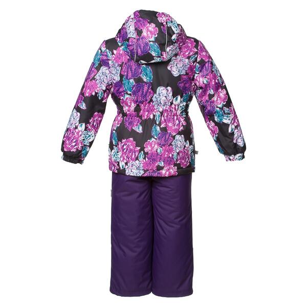 Комплект куртка/брюки Huppa Wonder 1, цвет: черный/фиолетовый 