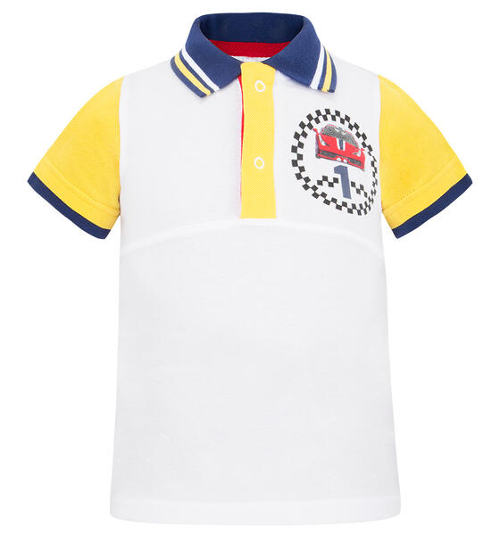 Футболка-поло Leader Kids Суперкар, цвет: белый 4558099