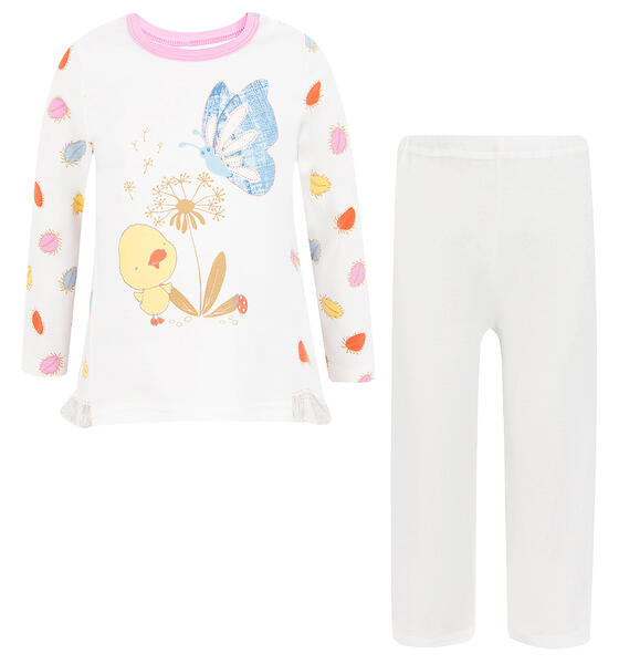 Пижама джемпер/брюки Leader Kids Волшебная зима, цвет: мультиколор 