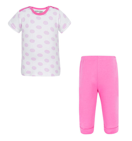 Комплект футболка/брюки Luvable Friends, цвет: розовый 1421861