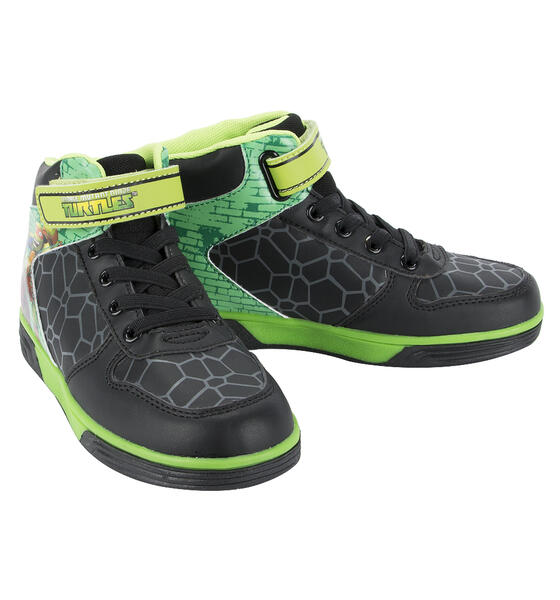 Ботинки Mursu Черепашки Ниндзя, цвет: зеленый/черный 