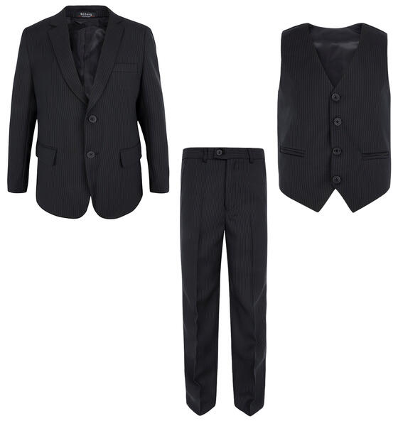 Комплект пиджак/жилет/брюки Rodeng, цвет: серый 