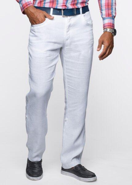 Льняные брюки Regular Fit Straight, cредний рост (N) (дымчато-серый) bonprix 97868995