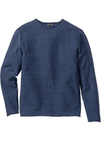 Пуловер Regular Fit (темно-синий меланж) bonprix 96408995